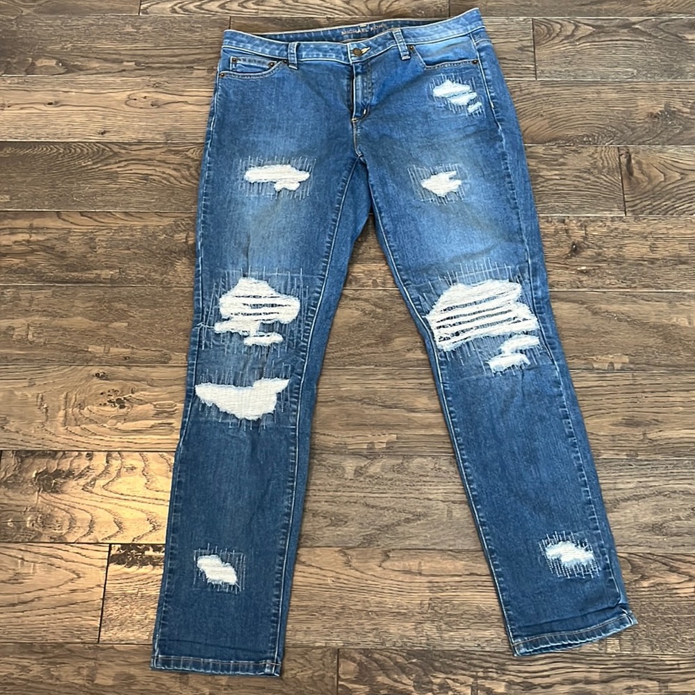 Michael Kors Distressed Jeans.